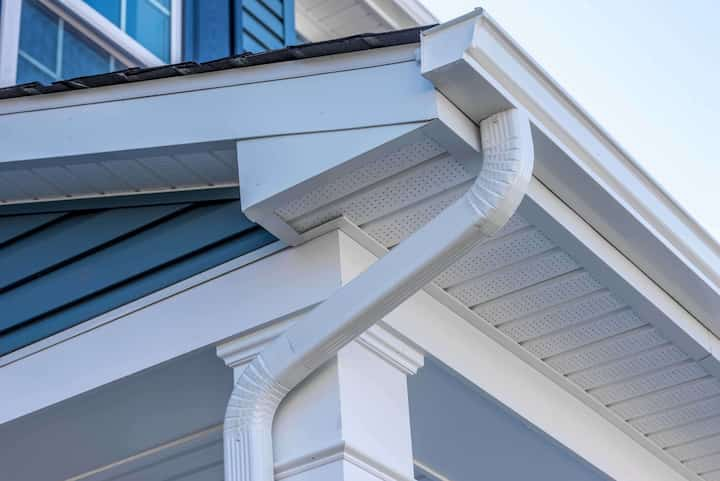 Low-maintenance vinyl gutters for rainwater management in Douglasville